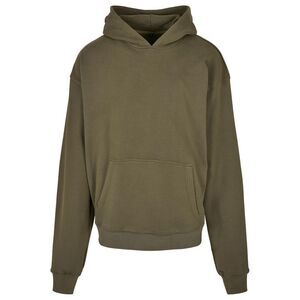 Build Your Brand Mens Ultra Heavyweight Hoodie / Olive